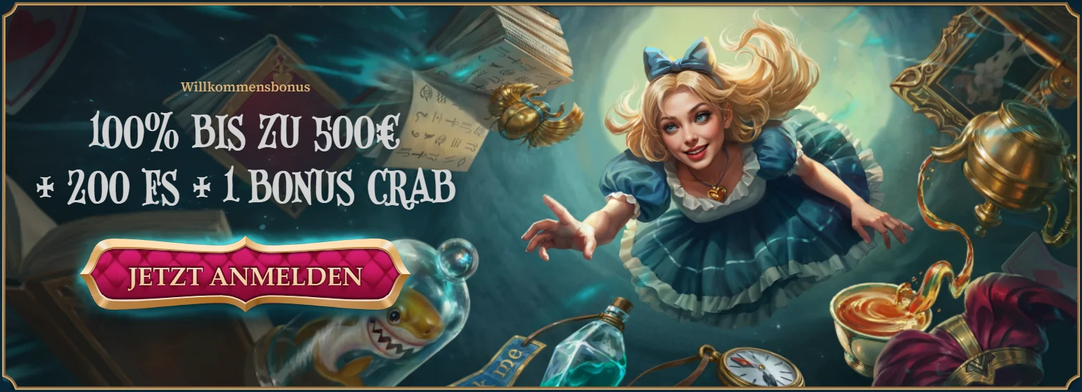 Hauptbanner von BetAlice Casino